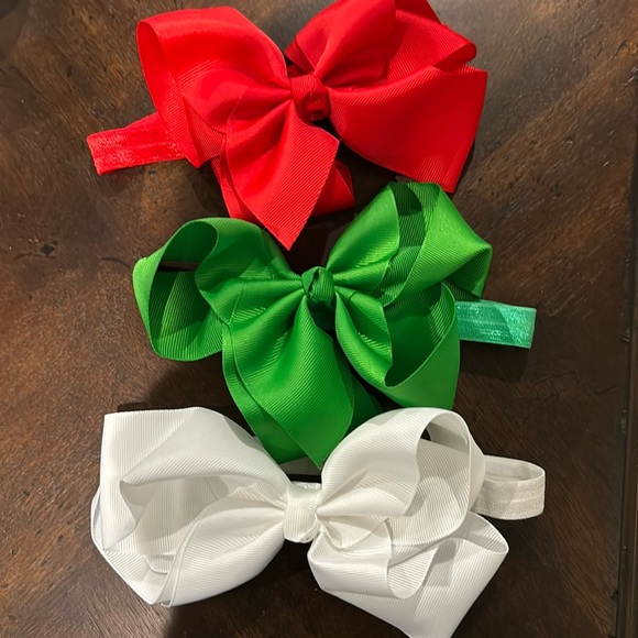 Christmas Color Bows on headband for girls - Picture 1 of 1